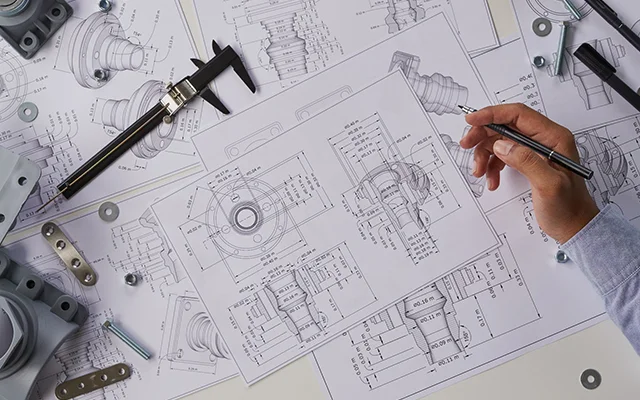 Erstellung technischer Zeichnungen und 3D-Modelle
