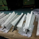 Precizno 3D CNC obrađeni plastični delovi montirani na šestougaoni nosač