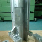 Large precision CNC milled 1.2379 steel component machined from a 95 kg solid block